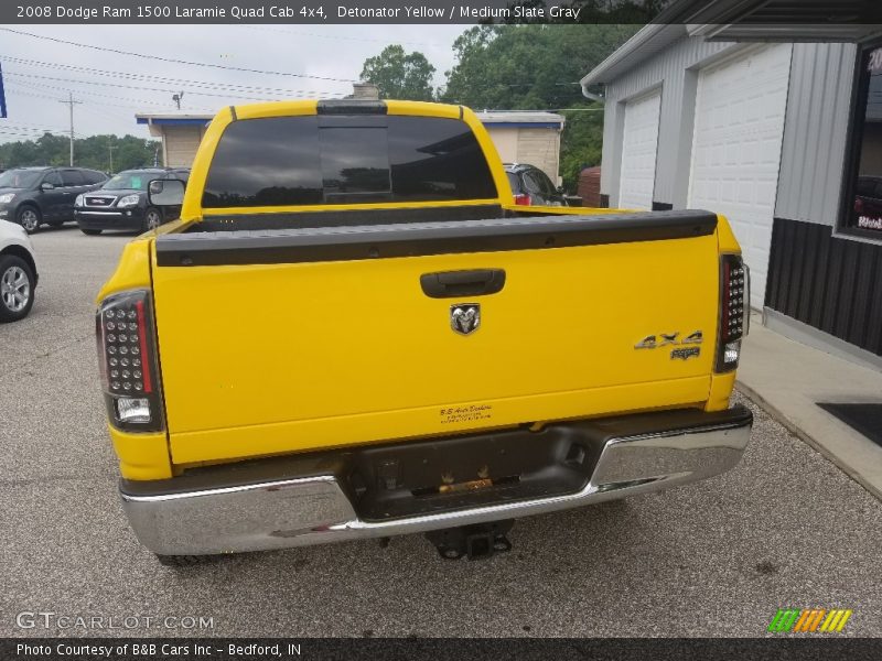 Detonator Yellow / Medium Slate Gray 2008 Dodge Ram 1500 Laramie Quad Cab 4x4