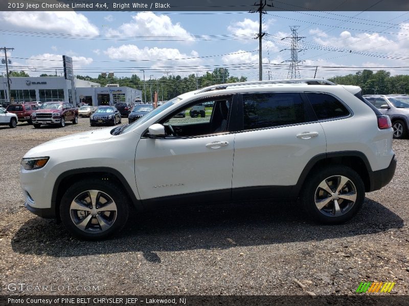 Bright White / Black 2019 Jeep Cherokee Limited 4x4