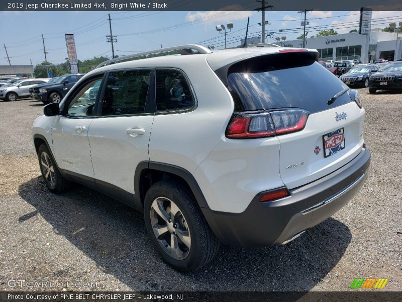 Bright White / Black 2019 Jeep Cherokee Limited 4x4