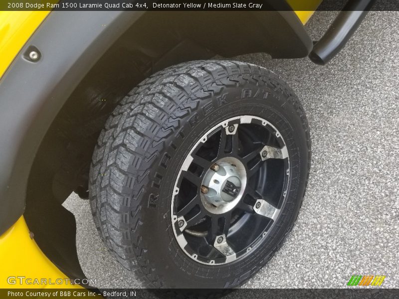 Detonator Yellow / Medium Slate Gray 2008 Dodge Ram 1500 Laramie Quad Cab 4x4