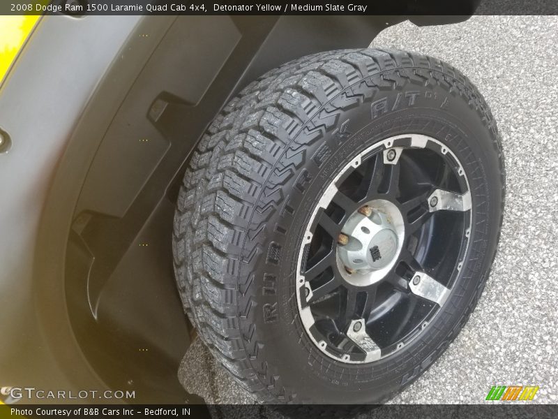 Detonator Yellow / Medium Slate Gray 2008 Dodge Ram 1500 Laramie Quad Cab 4x4