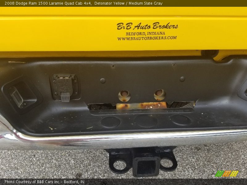 Detonator Yellow / Medium Slate Gray 2008 Dodge Ram 1500 Laramie Quad Cab 4x4
