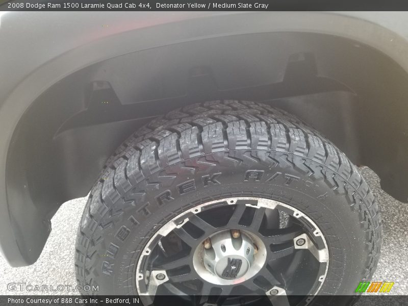 Detonator Yellow / Medium Slate Gray 2008 Dodge Ram 1500 Laramie Quad Cab 4x4