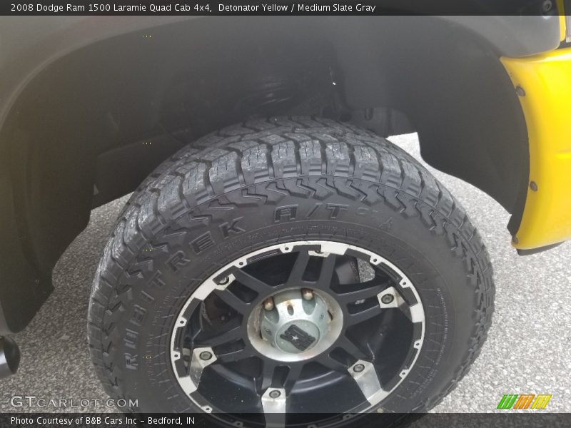 Detonator Yellow / Medium Slate Gray 2008 Dodge Ram 1500 Laramie Quad Cab 4x4