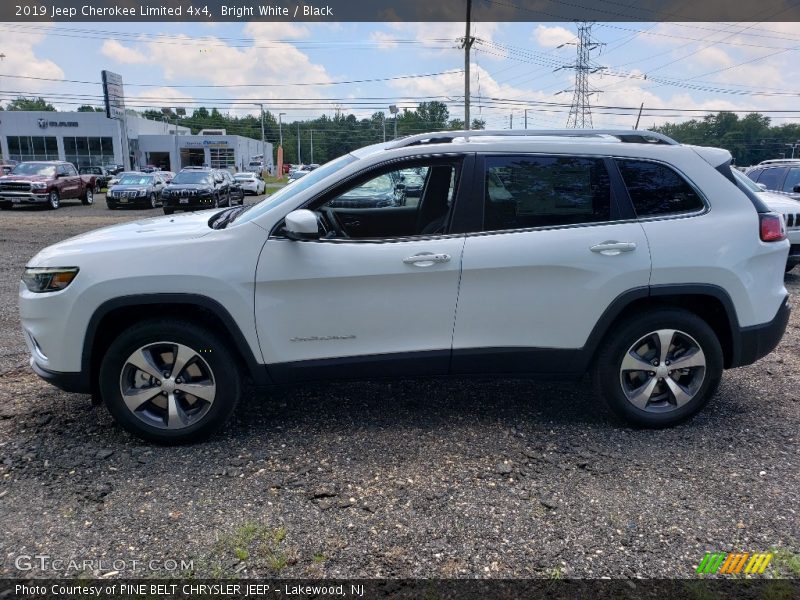 Bright White / Black 2019 Jeep Cherokee Limited 4x4