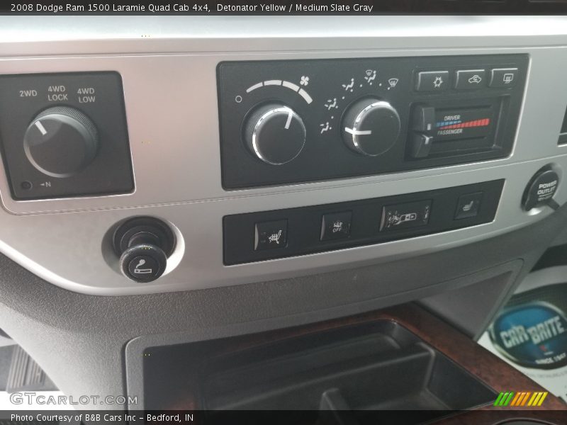 Detonator Yellow / Medium Slate Gray 2008 Dodge Ram 1500 Laramie Quad Cab 4x4