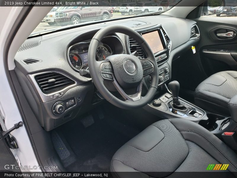Bright White / Black 2019 Jeep Cherokee Limited 4x4