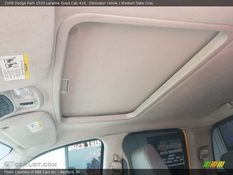Detonator Yellow / Medium Slate Gray 2008 Dodge Ram 1500 Laramie Quad Cab 4x4
