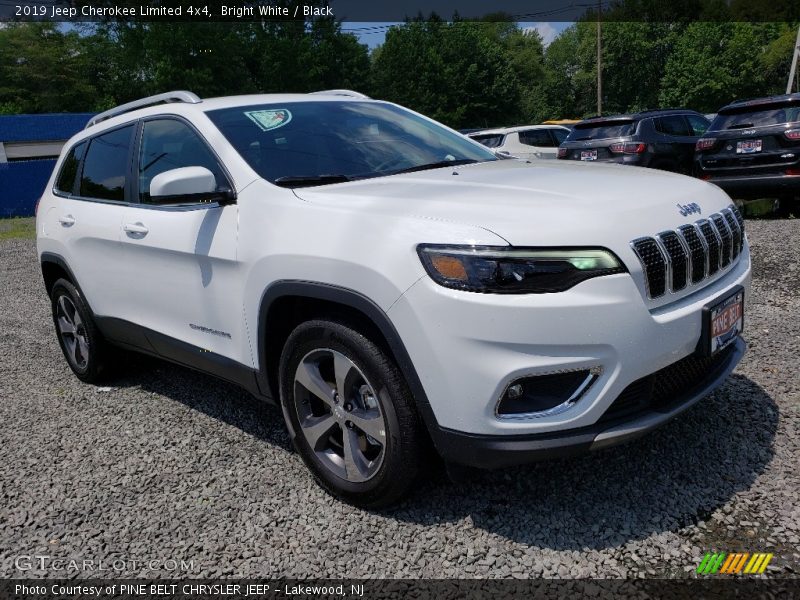Bright White / Black 2019 Jeep Cherokee Limited 4x4