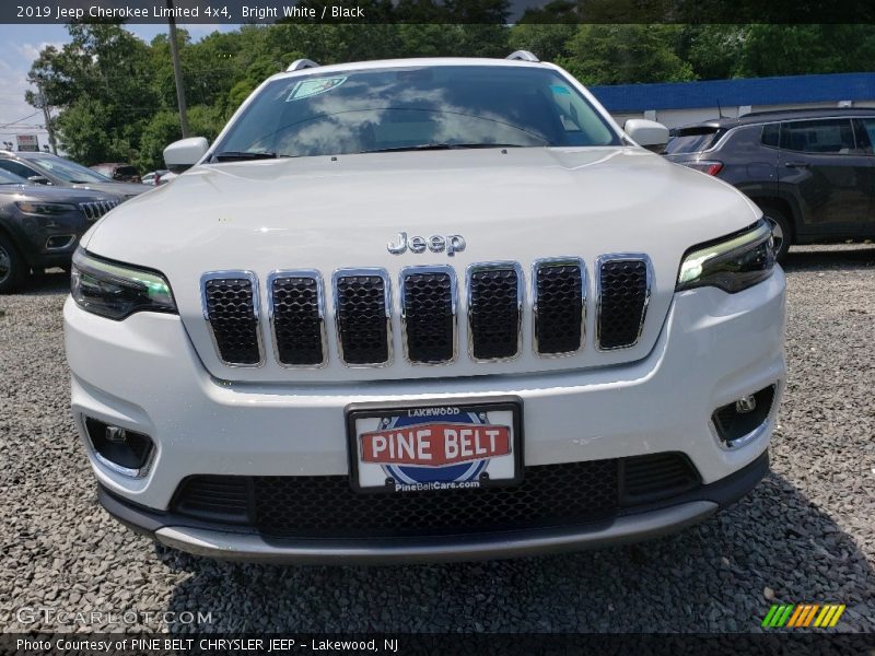 Bright White / Black 2019 Jeep Cherokee Limited 4x4