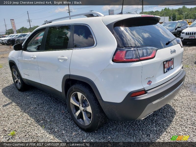 Bright White / Black 2019 Jeep Cherokee Limited 4x4