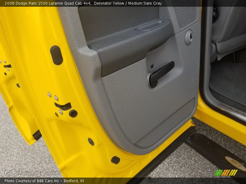 Detonator Yellow / Medium Slate Gray 2008 Dodge Ram 1500 Laramie Quad Cab 4x4