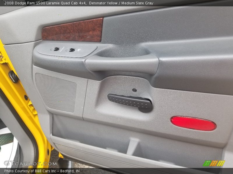 Detonator Yellow / Medium Slate Gray 2008 Dodge Ram 1500 Laramie Quad Cab 4x4