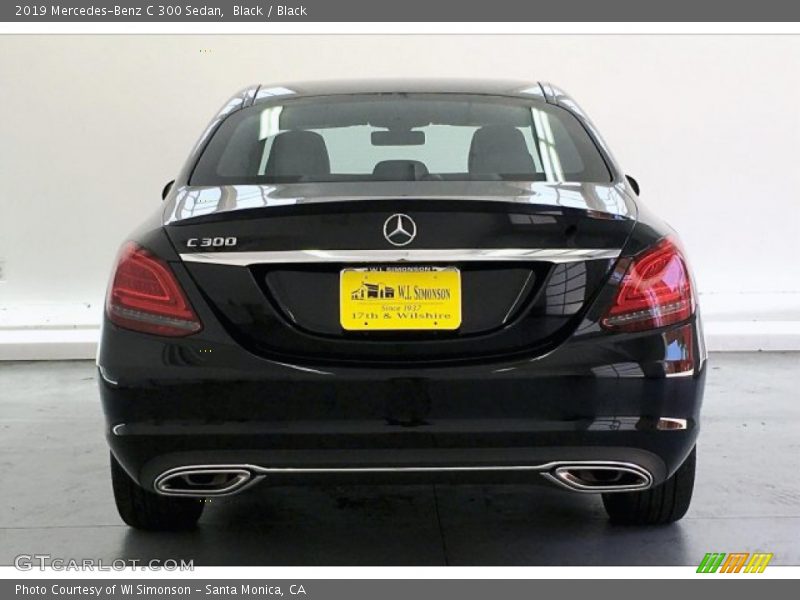 Black / Black 2019 Mercedes-Benz C 300 Sedan