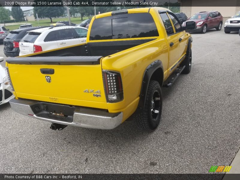 Detonator Yellow / Medium Slate Gray 2008 Dodge Ram 1500 Laramie Quad Cab 4x4