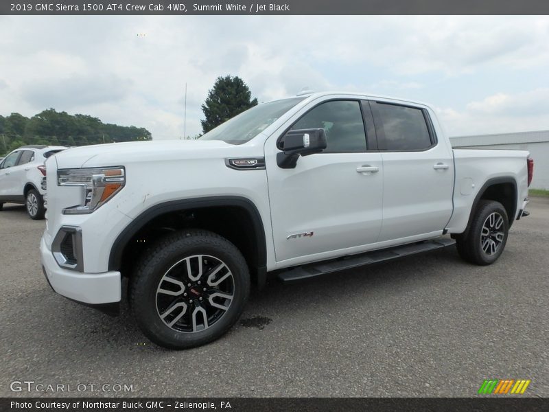 Summit White / Jet Black 2019 GMC Sierra 1500 AT4 Crew Cab 4WD