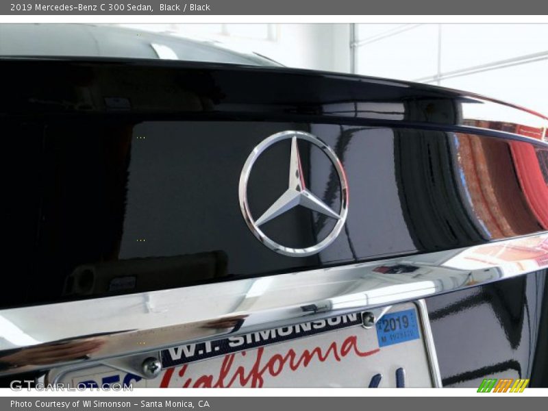 Black / Black 2019 Mercedes-Benz C 300 Sedan
