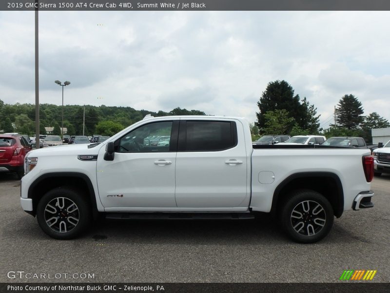 Summit White / Jet Black 2019 GMC Sierra 1500 AT4 Crew Cab 4WD