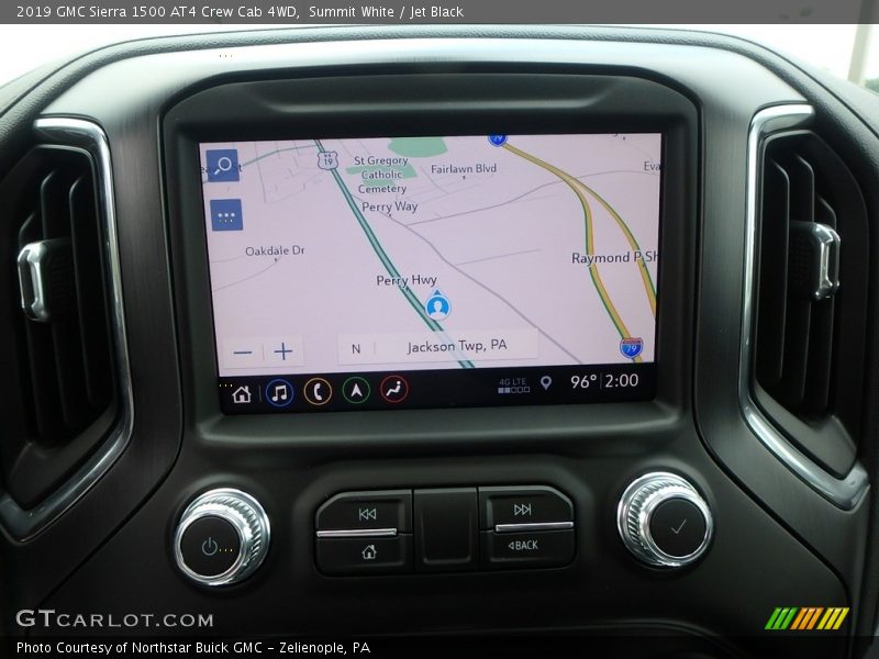 Navigation of 2019 Sierra 1500 AT4 Crew Cab 4WD