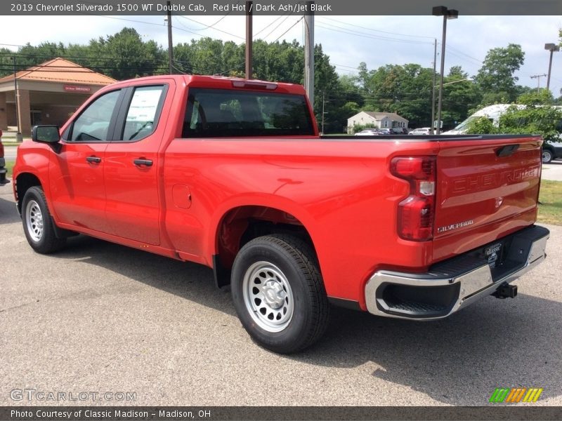 Red Hot / Dark Ash/Jet Black 2019 Chevrolet Silverado 1500 WT Double Cab
