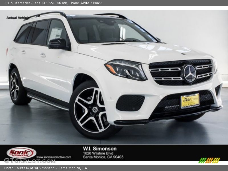 Polar White / Black 2019 Mercedes-Benz GLS 550 4Matic