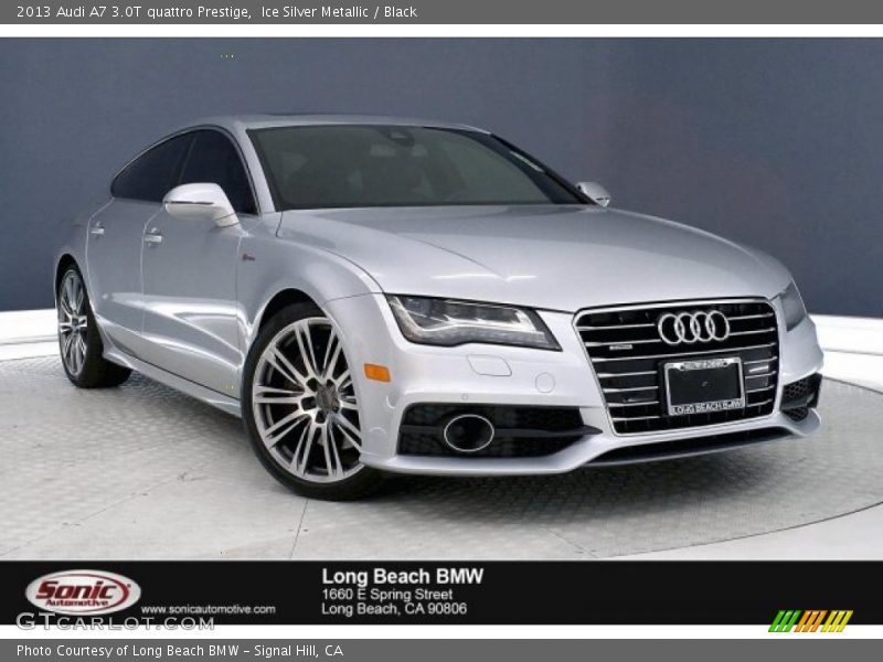 Ice Silver Metallic / Black 2013 Audi A7 3.0T quattro Prestige