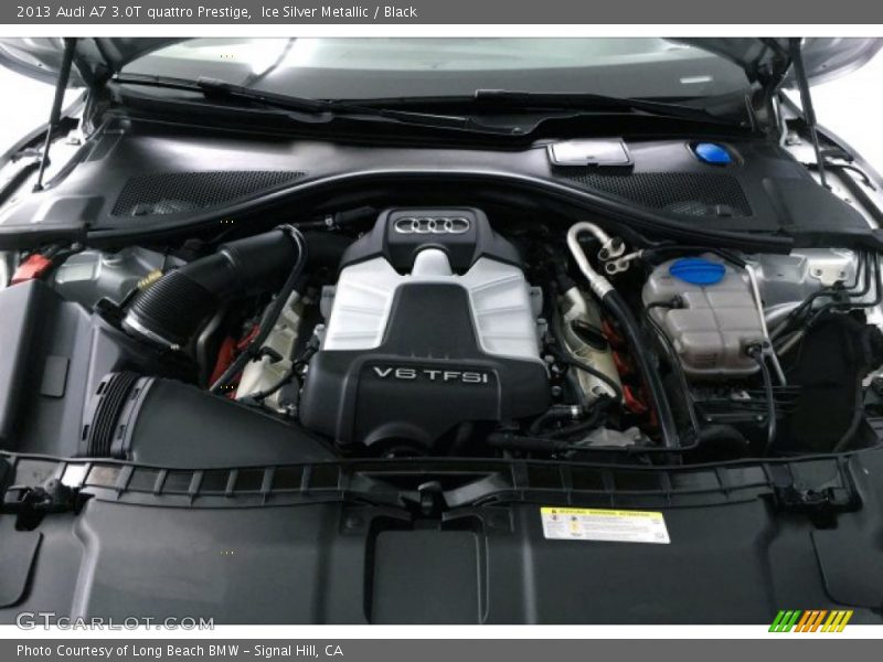 Ice Silver Metallic / Black 2013 Audi A7 3.0T quattro Prestige