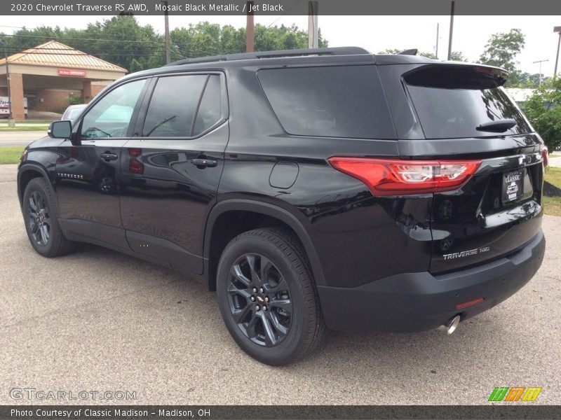 Mosaic Black Metallic / Jet Black 2020 Chevrolet Traverse RS AWD