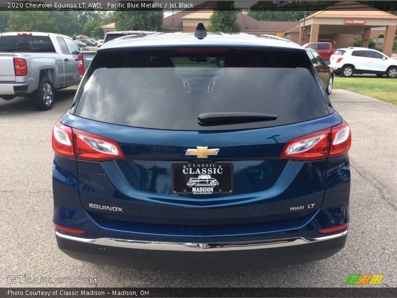 Pacific Blue Metallic / Jet Black 2020 Chevrolet Equinox LT AWD