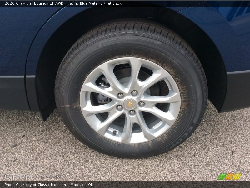 Pacific Blue Metallic / Jet Black 2020 Chevrolet Equinox LT AWD