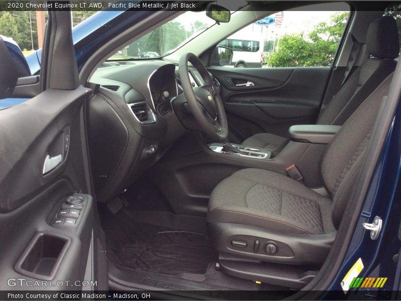 Pacific Blue Metallic / Jet Black 2020 Chevrolet Equinox LT AWD