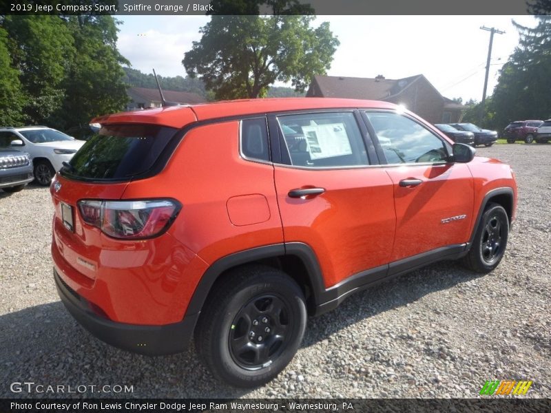 Spitfire Orange / Black 2019 Jeep Compass Sport