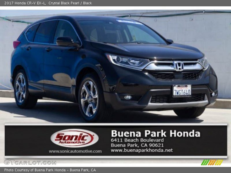 Crystal Black Pearl / Black 2017 Honda CR-V EX-L