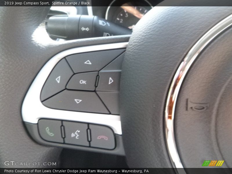 Spitfire Orange / Black 2019 Jeep Compass Sport