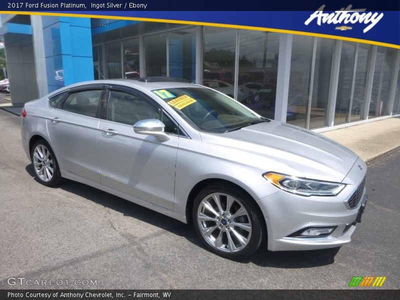 Ingot Silver / Ebony 2017 Ford Fusion Platinum