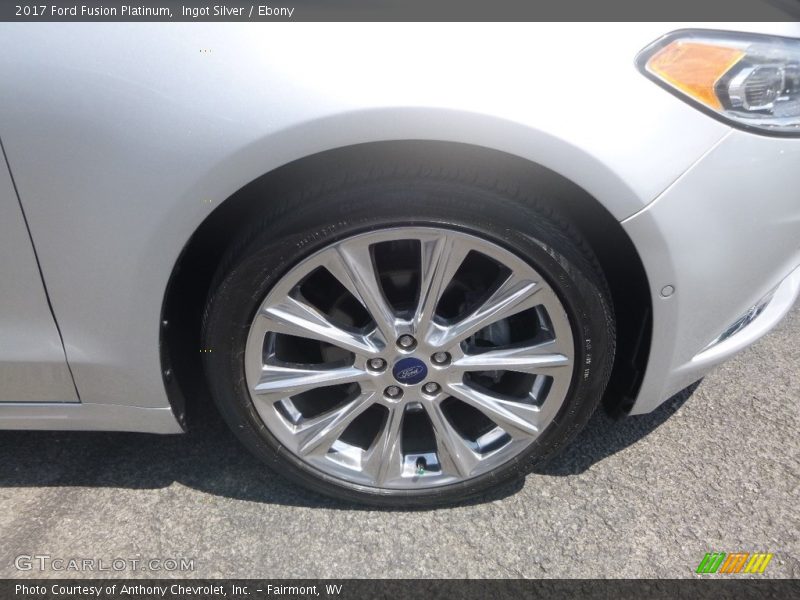 Ingot Silver / Ebony 2017 Ford Fusion Platinum