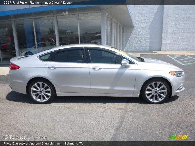Ingot Silver / Ebony 2017 Ford Fusion Platinum