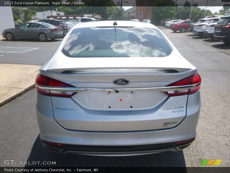 Ingot Silver / Ebony 2017 Ford Fusion Platinum