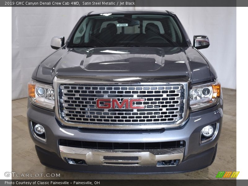 Satin Steel Metallic / Jet Black 2019 GMC Canyon Denali Crew Cab 4WD