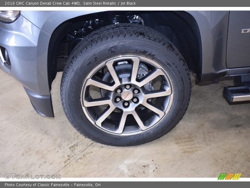Satin Steel Metallic / Jet Black 2019 GMC Canyon Denali Crew Cab 4WD