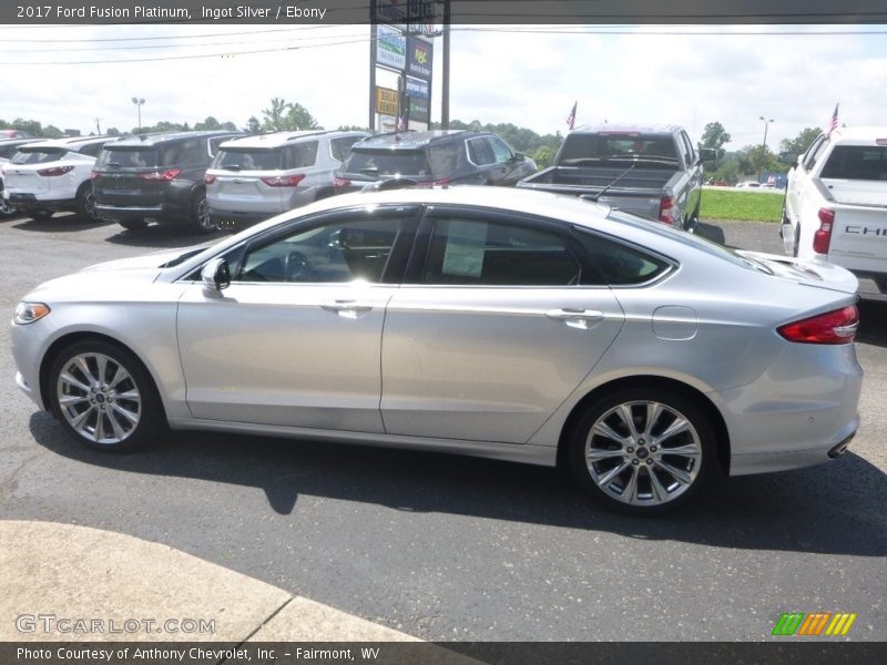 Ingot Silver / Ebony 2017 Ford Fusion Platinum