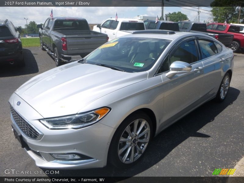 Ingot Silver / Ebony 2017 Ford Fusion Platinum