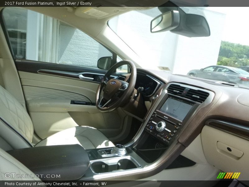 Ingot Silver / Ebony 2017 Ford Fusion Platinum