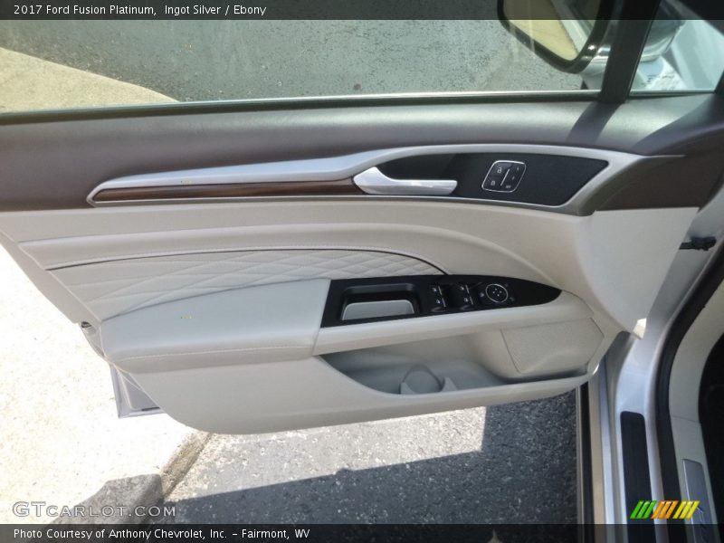 Ingot Silver / Ebony 2017 Ford Fusion Platinum