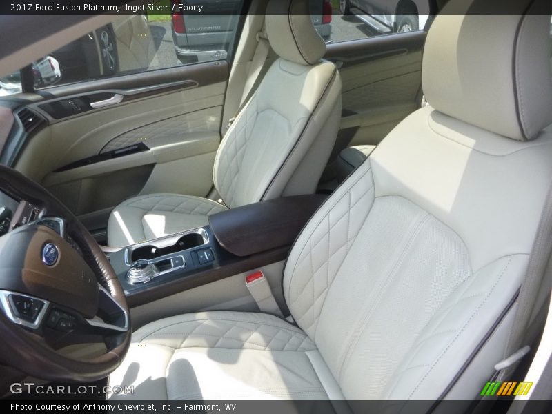 Ingot Silver / Ebony 2017 Ford Fusion Platinum