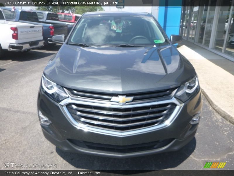 Nightfall Gray Metallic / Jet Black 2020 Chevrolet Equinox LT AWD