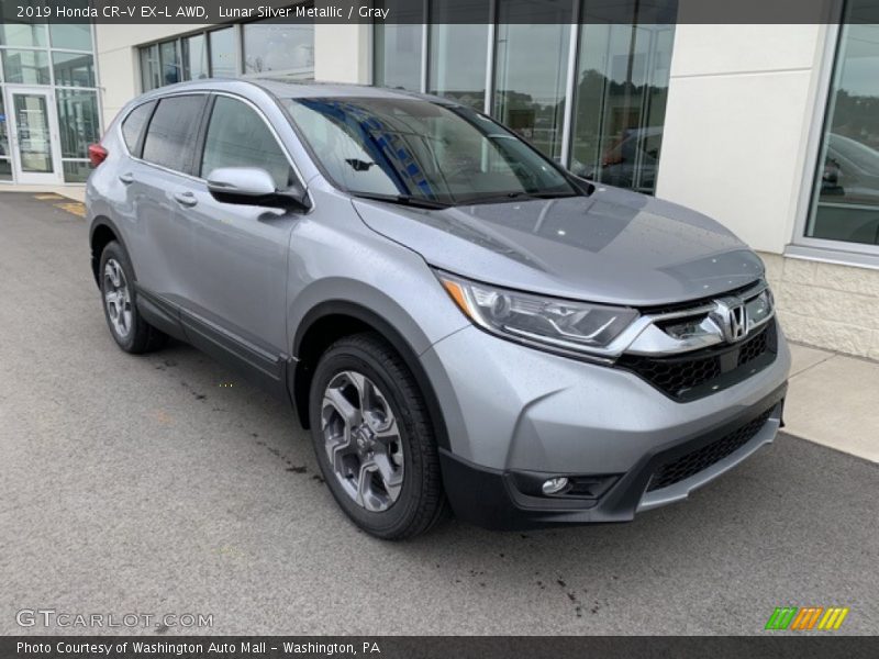 Lunar Silver Metallic / Gray 2019 Honda CR-V EX-L AWD