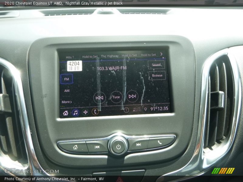 Nightfall Gray Metallic / Jet Black 2020 Chevrolet Equinox LT AWD