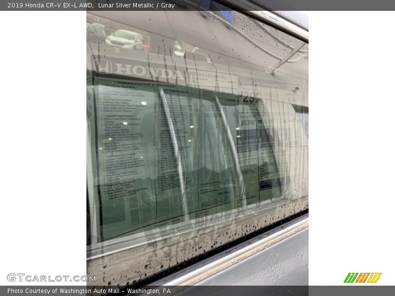 Lunar Silver Metallic / Gray 2019 Honda CR-V EX-L AWD