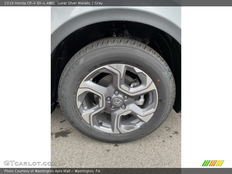Lunar Silver Metallic / Gray 2019 Honda CR-V EX-L AWD